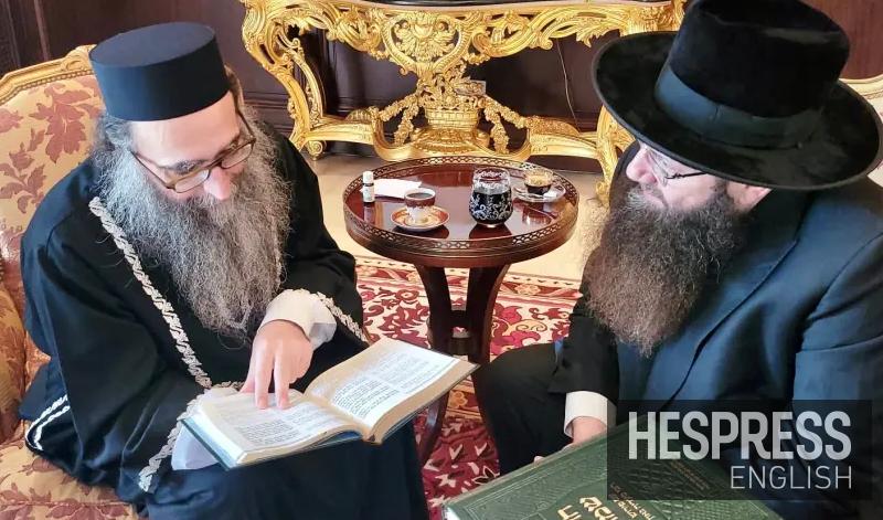 Saudi Arabia's rabbi welcomed by his Moroccan counterpart in Rabat