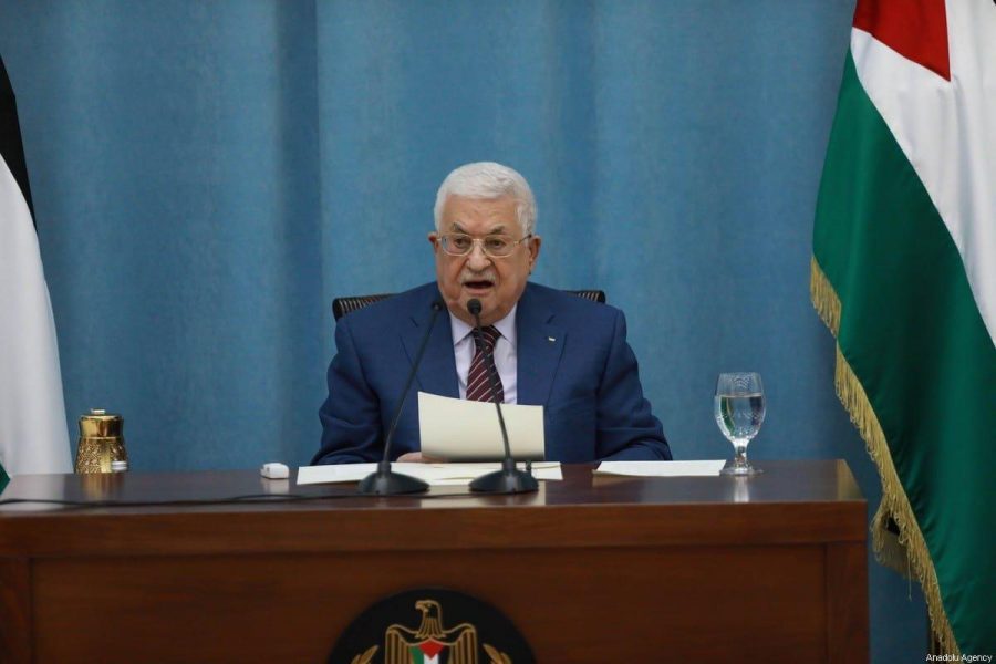Palestinian President Mahmoud Abbas meets with Israeli defense minister