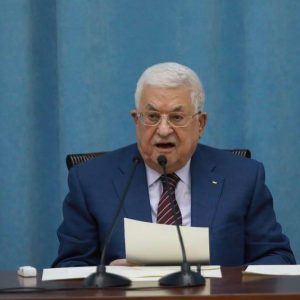 Palestinian President Mahmoud Abbas meets with Israeli defense minister
