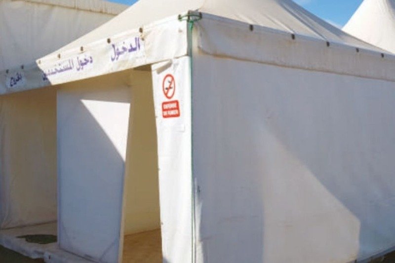 A second field hospital built as COVID-19 surges in Agadir