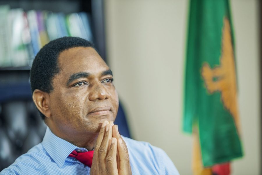 Zambia’s opposition leader Hichilema declared president elect