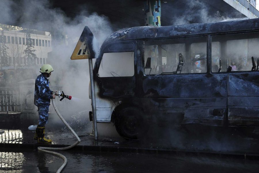 Syria, at least 13 people killed in army bus bombing in Damascus