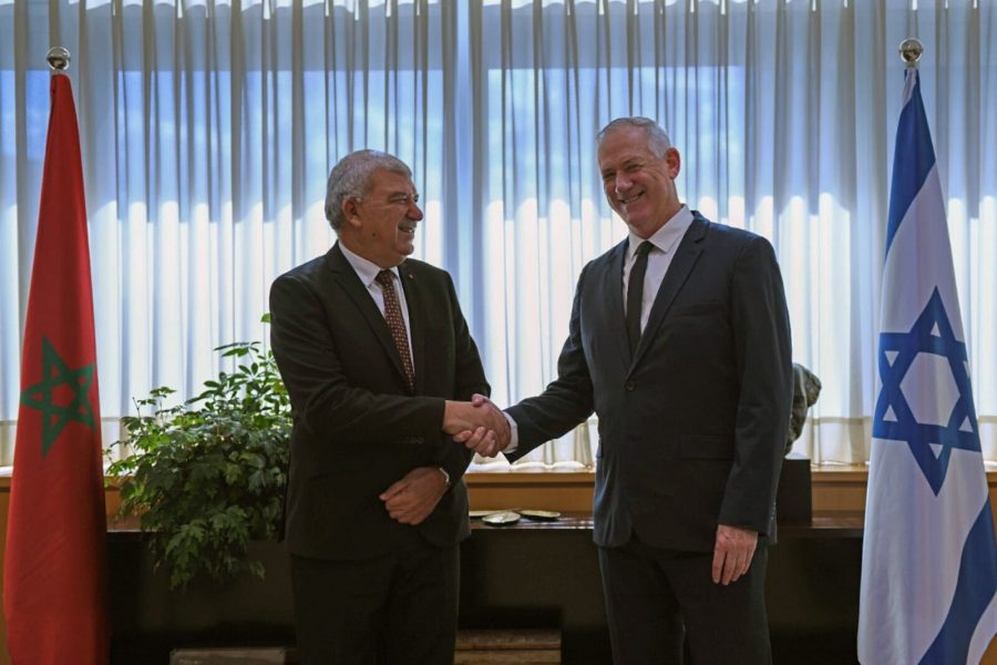 Gantz welcomes the director of Moroccan Liaison Office in Tel Aviv