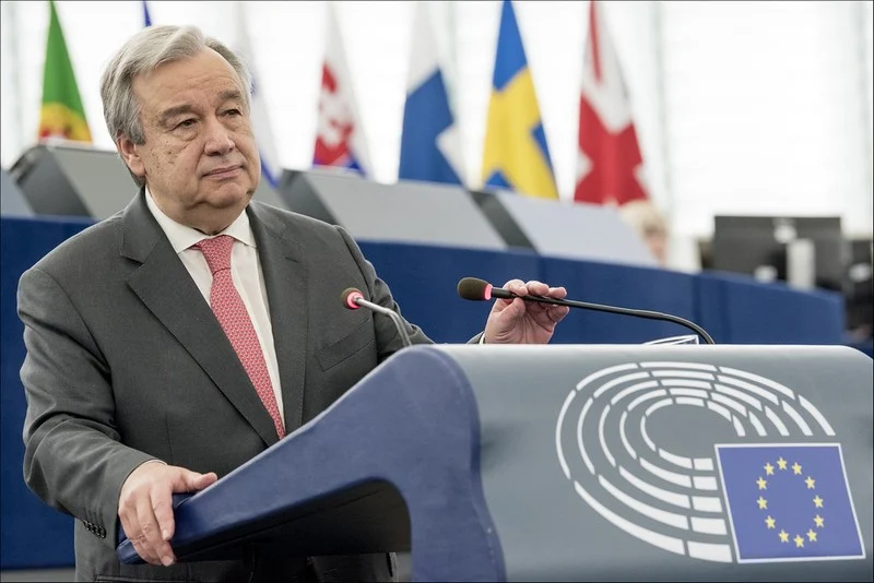 Antonio Guterres calls for collective action to reduce carbon emissions