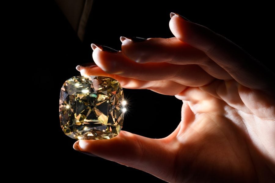 Biggest white diamond ever auctioned fetches $18.8 mn