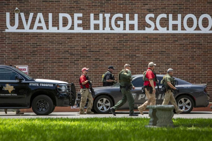Biden arrives in Texas town where teen gunman killed 21