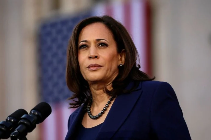 Harris urges Americans to 'get out and vote'