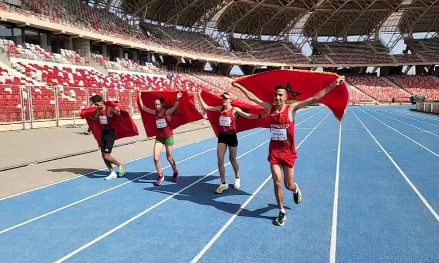 Moroccans Hanane Quallouj and Rkia El Moukim win silver and bronze for Women's Half Marathon in Oran