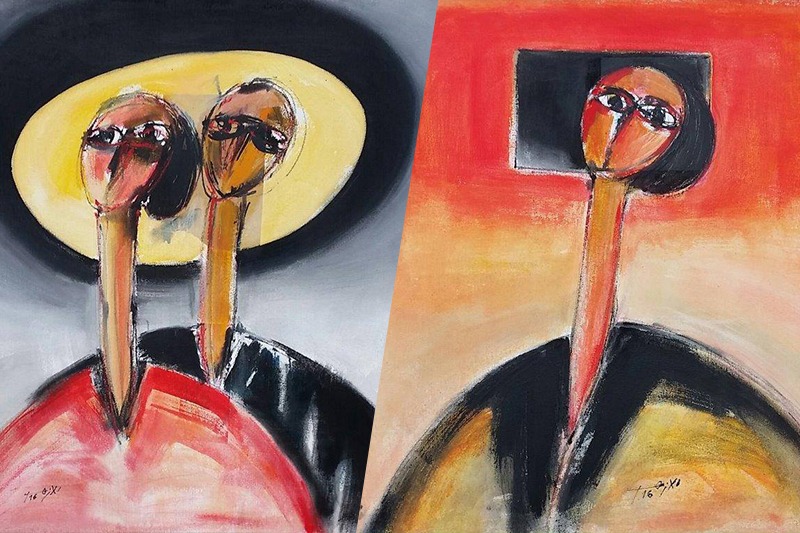 Reading the experience of the plastic artist Abdelkarim Elazhar: Works that reflect human loss