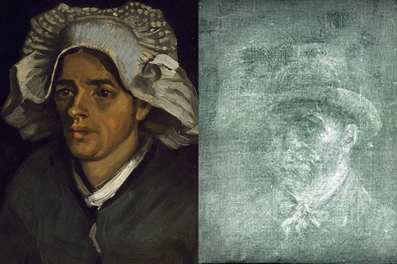 Experts discover hidden Van Gogh self-portrait on the back of a painting