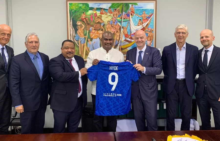 FIFA president meets Belize Prime Minister, FFB on UN General Assembly