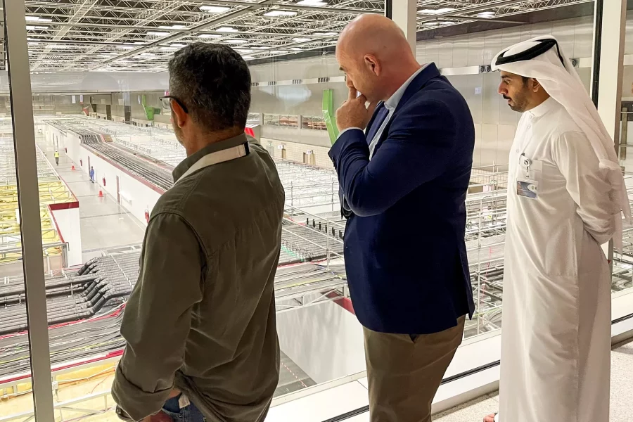 Infantino visits key FIFA World Cup Qatar 2022™ hubs ahead of kick off