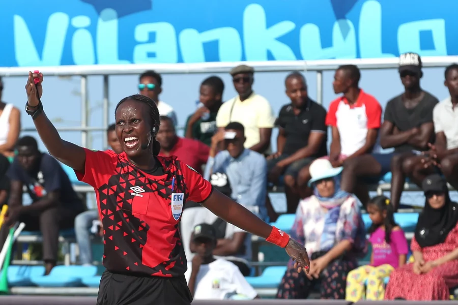 Burundi Cynthia Ishimwe becomes first woman to lead CAF's Beach Soccer game