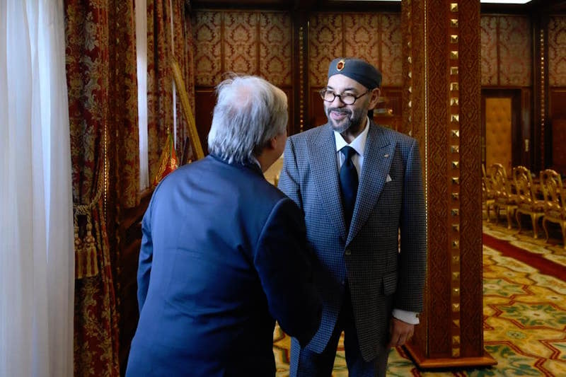 King Mohammed VI receives United Nations Secretary General António Guterres
