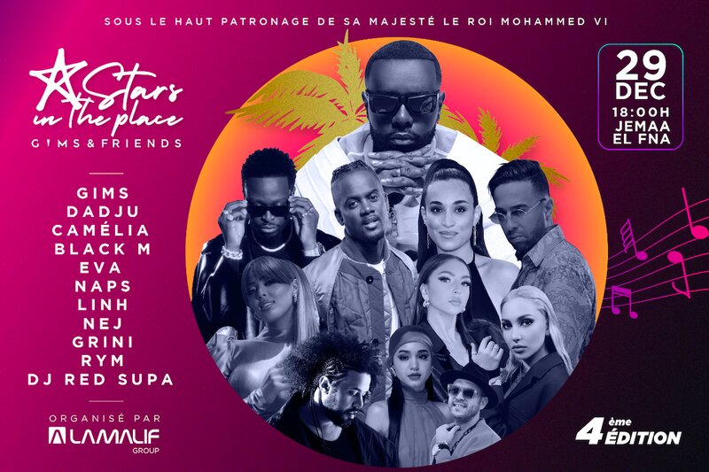 Gims, Dadju, Black M and more to play in Marrakech's Jemaa El Fna in December