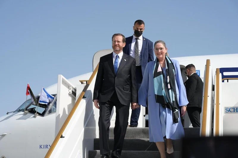 Herzog becomes first Israeli president to visit Bahrain