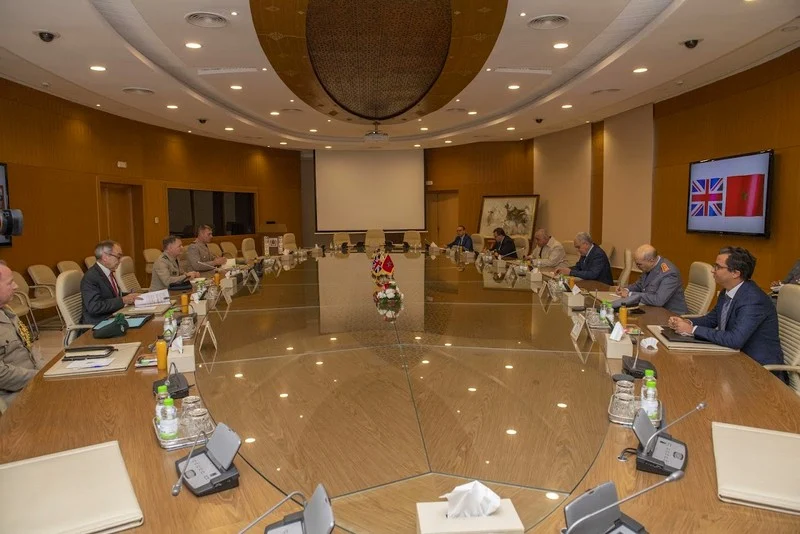 Loudyi and Lieutenant General, FAR Inspector General, Receive UK Senior Defense Advisor to Middle East, North Africa
