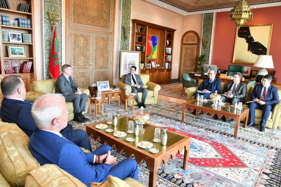 Bourita meets with an Estonian delegation of the Moroccan-Estonian parliamentary friendship group