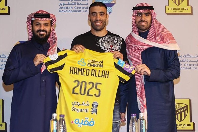 Hamdallah Al-Ittihad jersey auctioned off for USD2.5k