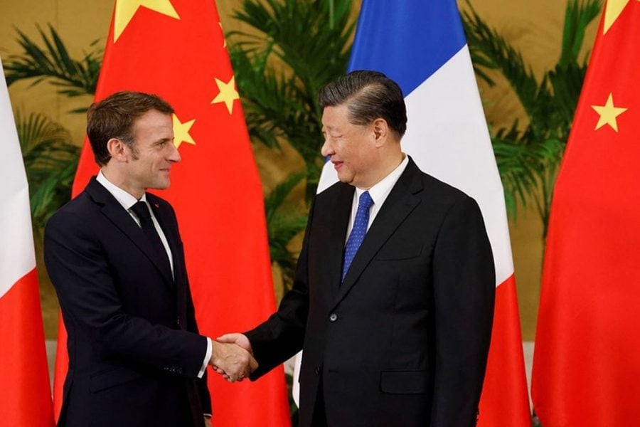 Macron says Europe must not be 'follower' of US, China on Taiwan