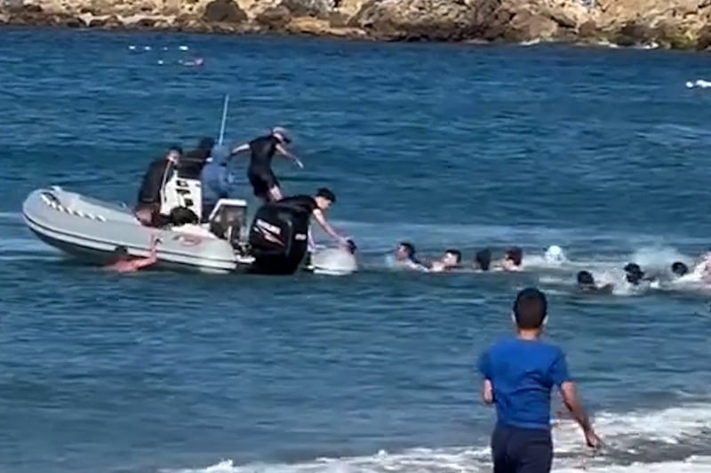 Ceuta authorities arrest Belyounech phantom boat migrant smugglers