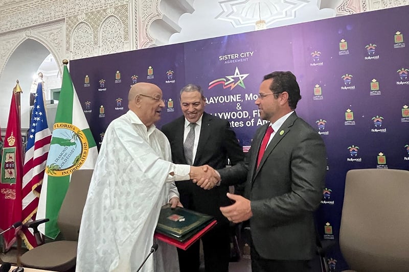 Moroccan city Laayoune pens twining agreement with Hollywood, Florida