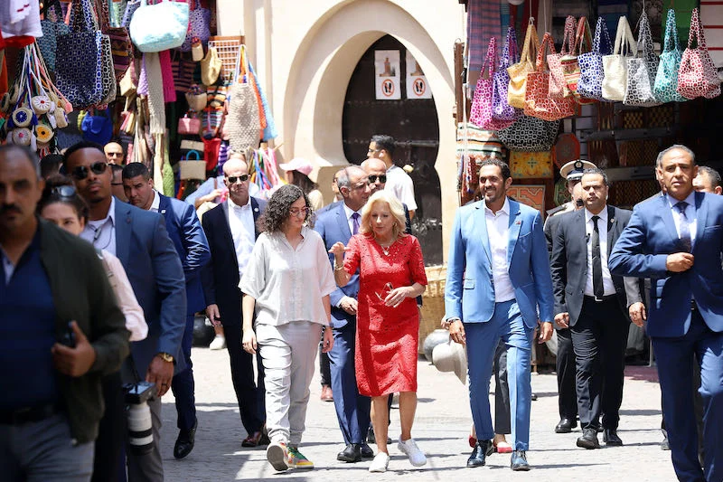 US First Lady Hails the King's 'Leadership' to Empower Women and Youth