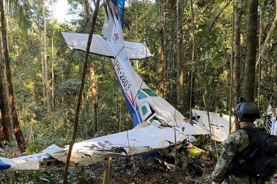 Four indigenous children found alive after plane crash in Colombian jungle