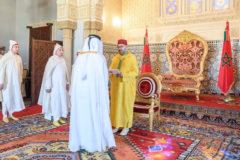 King Mohammed VI receives several foreign ambassadors