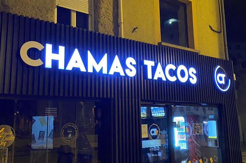 "Hamas Tacos" : Chamas Tacos restaurant faces closure due to "C" sign malfunction