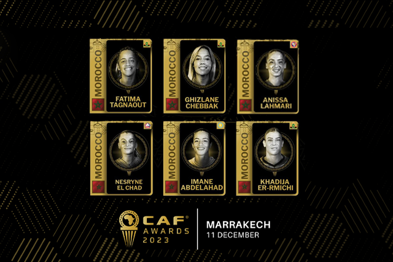 Morocco sweeps the final shortlists of Women’s categories for CAF Awards 2023