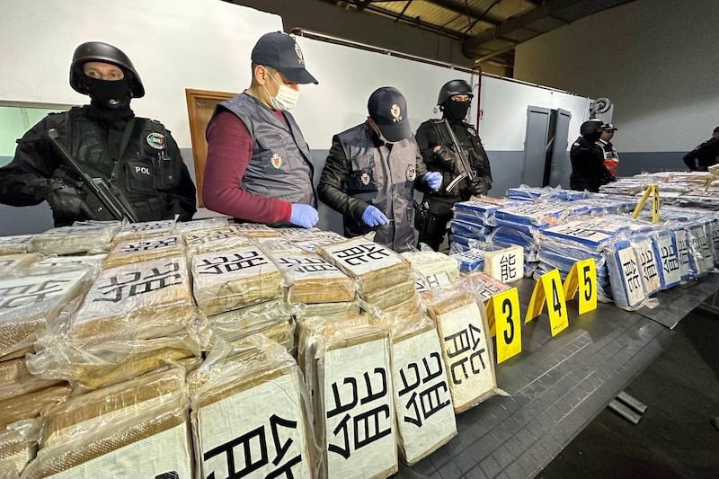 Police seize over 1.4 tons of cocaine in Tangier port
