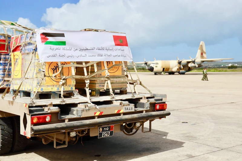 King Mohammed VI orders distribution of humanitarian aid to Gaza and Al-Quds