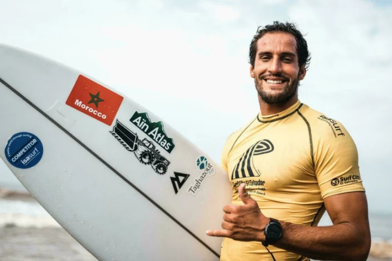 Moroccan Surfer Ramzi Boukhiam Wins Silver at World Surfing Games