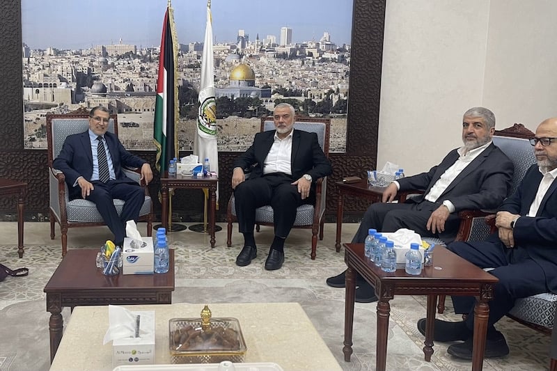 Saad Eddine Othmani meets with Hamas in Doha