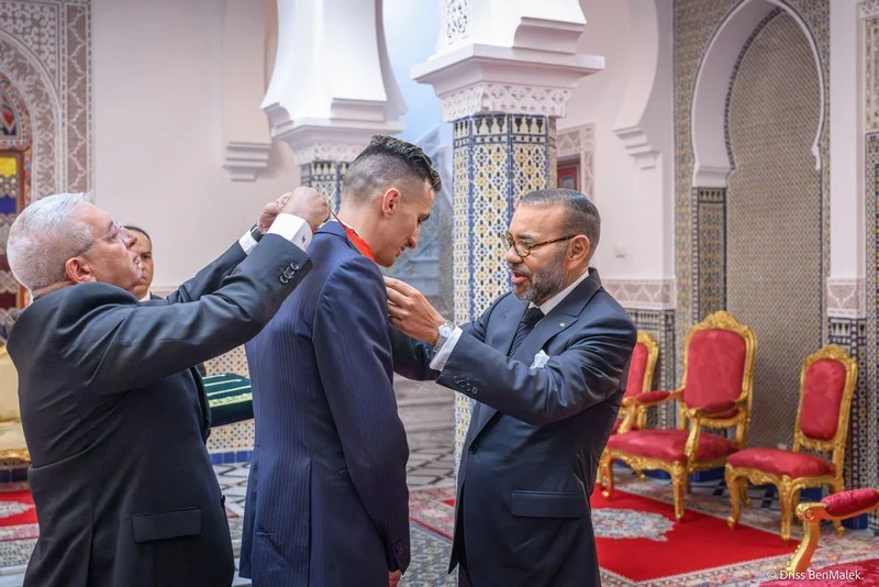 King Mohammed VI receives Olympic champion Soufiane El Bakkali in Tetouan