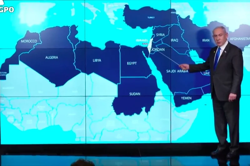 Netanyahu sparks controversy once again with divided map of Morocco