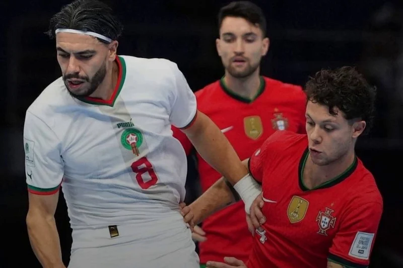 Morocco Falls to Portugal 4-1 in Futsal World Cup Group Stage, Secures Second Place