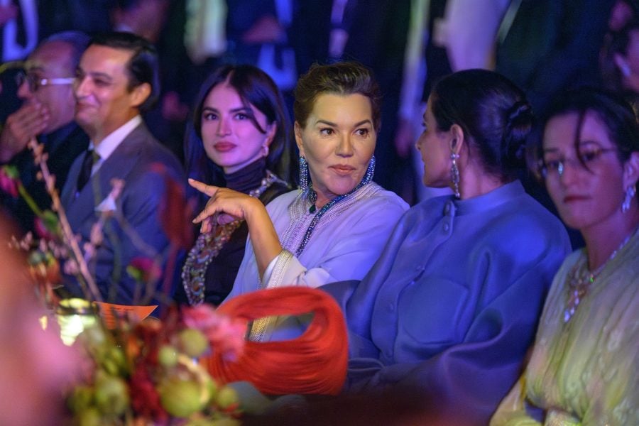 Princess Lalla Hasnaa, Sheikha Al Mayassa bint Hamad Al Thani chair 'Fashion Trust Arabia' Gala dinner in Marrakech