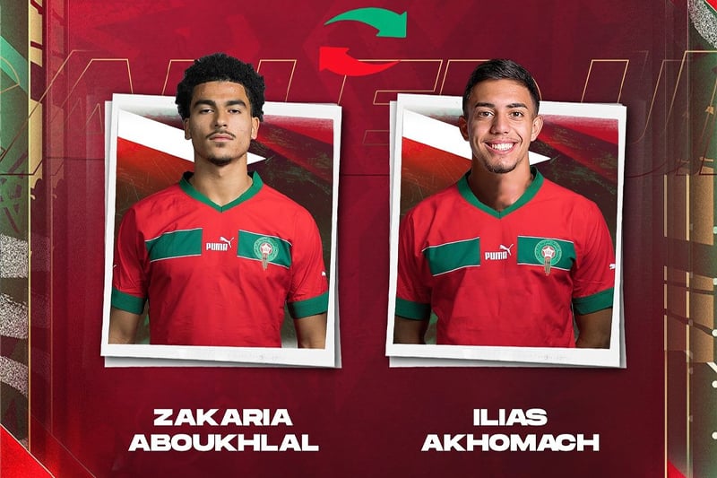  Regragui Calls Up Toulouse Striker Aboukhlal to Replace Injured Ilias Akhomach
