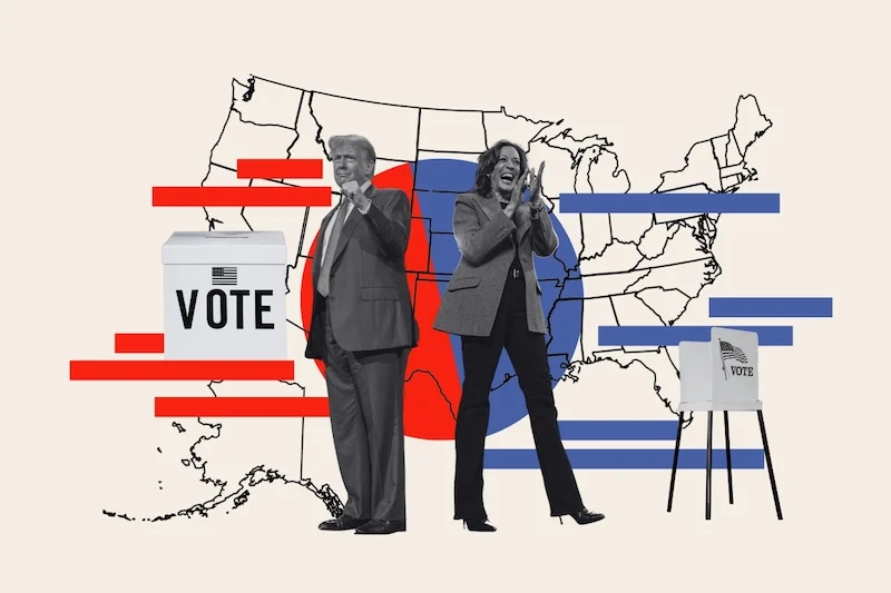 Trump at 266 electoral votes, Harris at 219: US media