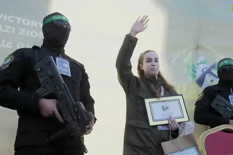 Hamas hands Israel soldier Agam Berger over to Red Cross in Gaza's Jabalia: AFP