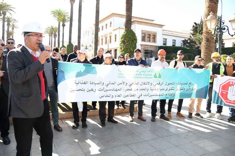 Moroccan public sector engineers strike for improved working conditions