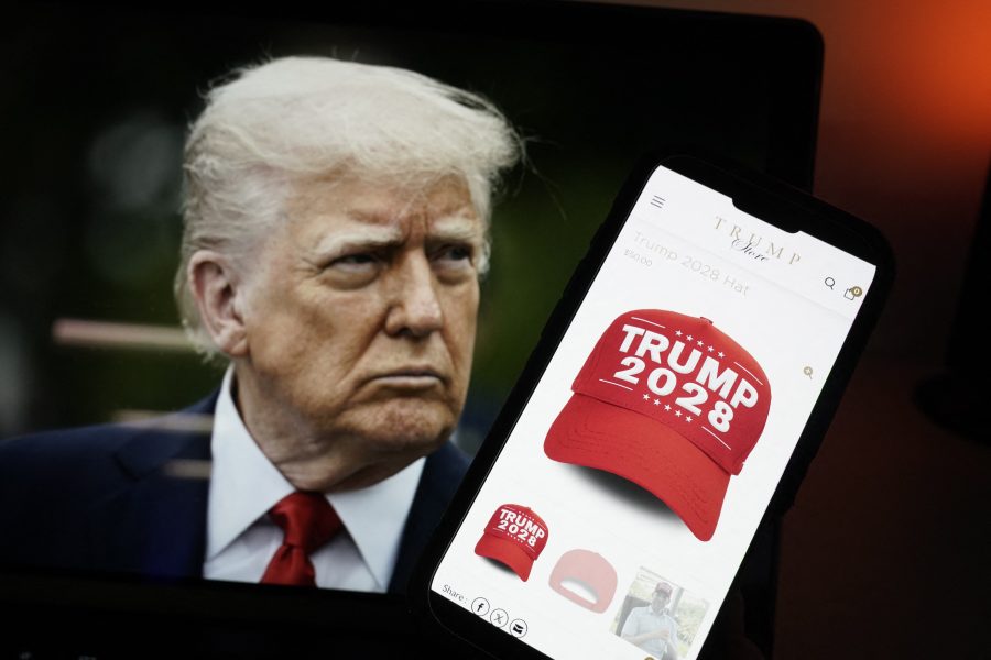 'Trump 2028' merch for sale on US president's store