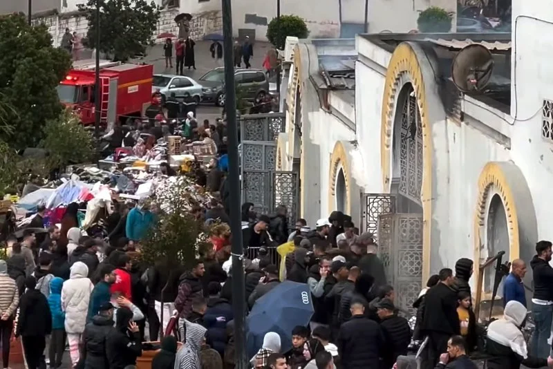 Reconstruction underway at burned Tangier market amid uncertainty over timeline