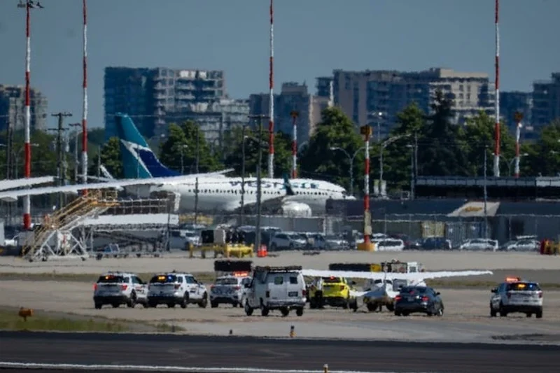 Suspected plane hijacking briefly shuts down Vancouver airport