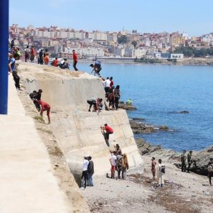 Around 200 migrants attempt swim to Ceuta during World Cup celebrations