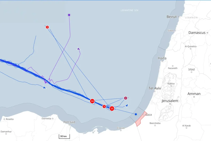Israel intercepts Gaza flotilla, detains 223 activists including six Moroccans