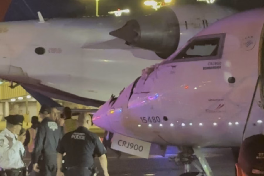 Two Delta planes collide on taxiway at LaGuardia airport