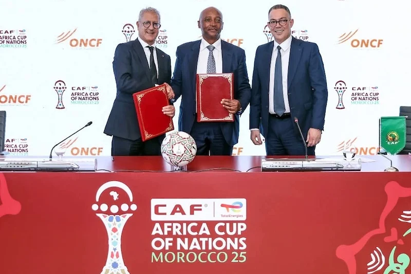 CAF, ONCF ink partnership ahead of 2025 AFCON in Morocco